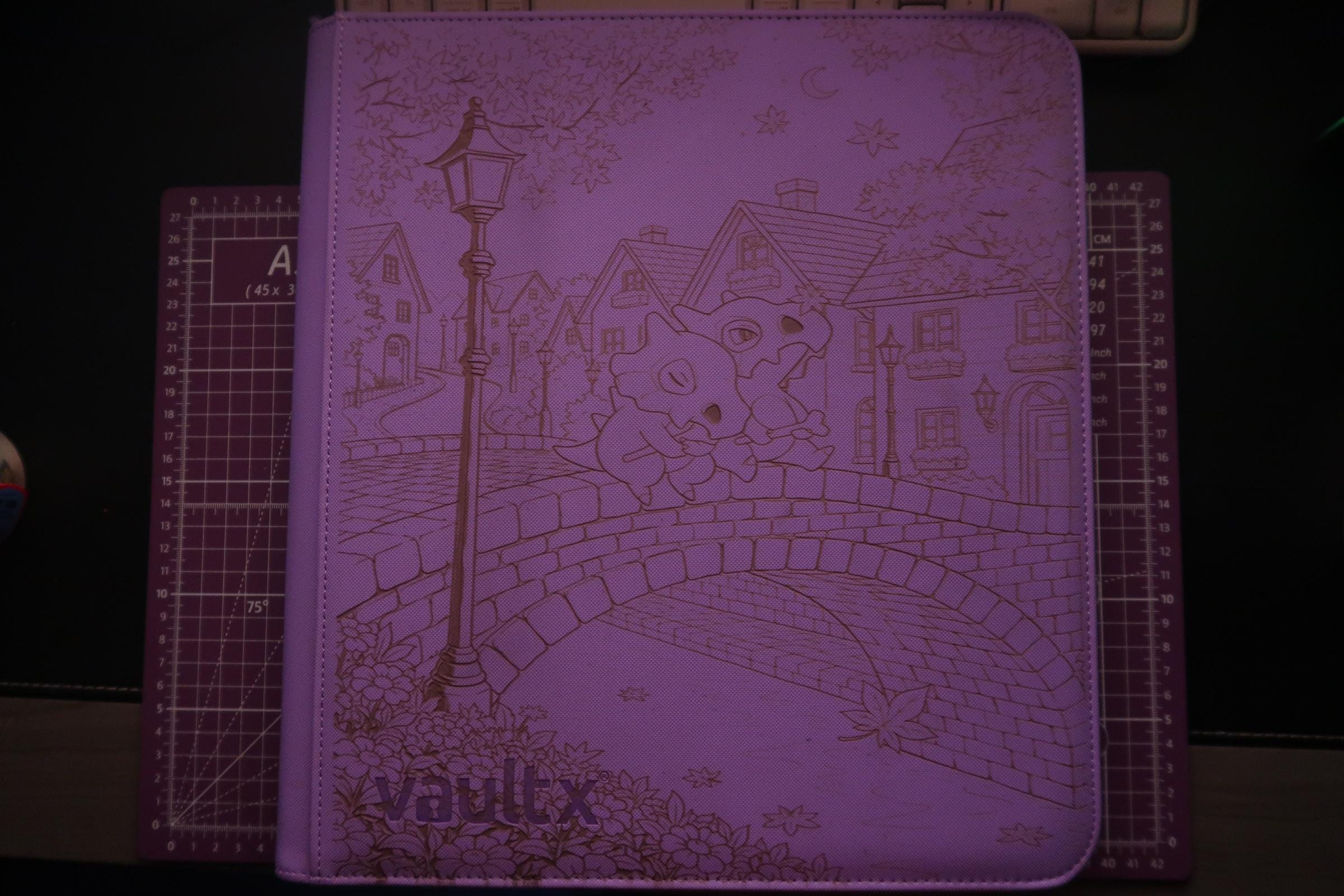 Cubone-Inspired Engraved Vault X Binder | Custom Trading Card Album | Pokémon Inspired Card Storage | Personalized Gift for TCG Collectors