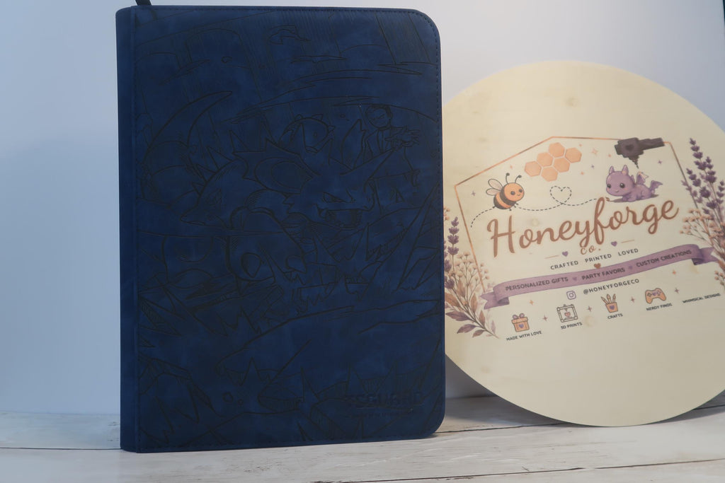 Nidoh Pokémon Inspired Laser Engraved Trading Card Binder | Custom Back Engraving Available | Holds 360 Cards