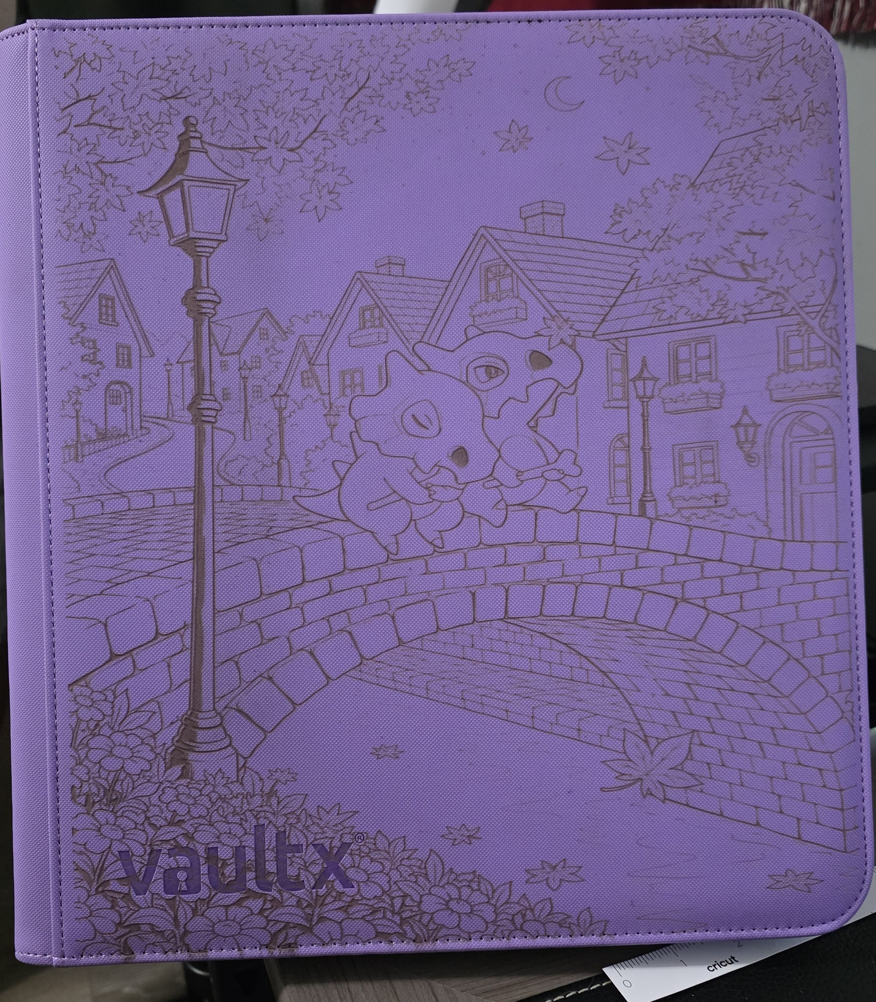 Cubone-Inspired Engraved Vault X Binder | Custom Trading Card Album | Pokémon Inspired Card Storage | Personalized Gift for TCG Collectors