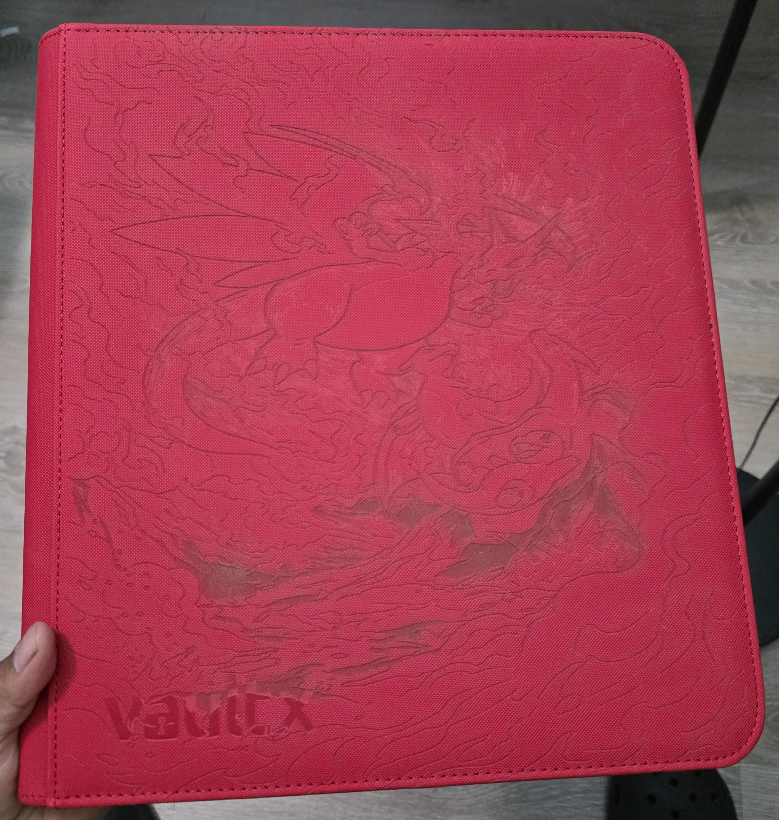 🔥 Laser Engraved Charizard Inspired Trading Card Binder | Custom Collector Album
