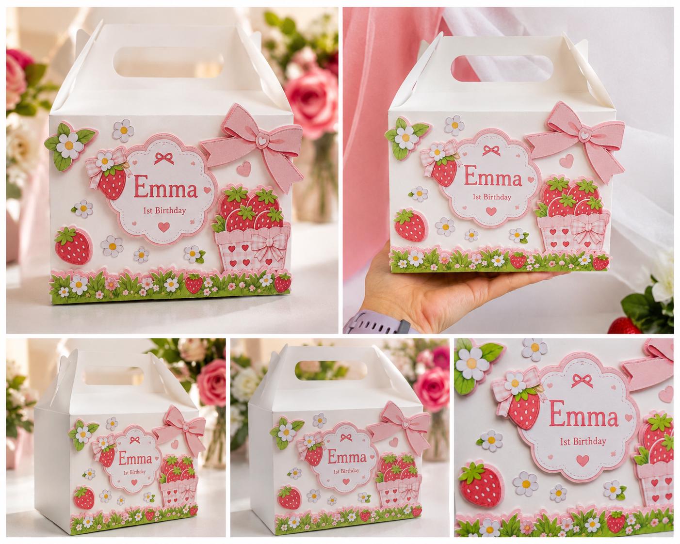 Berry Sweet Personalized Favor Box