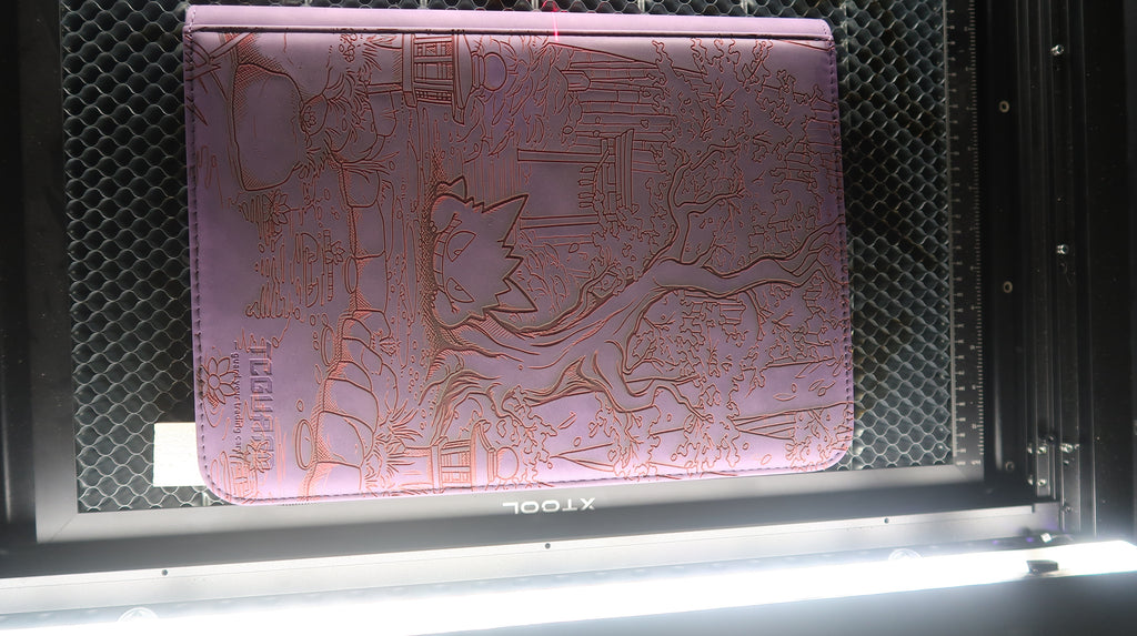 👻 Laser Engraved Gengar Inspired Trading Card Binder | Custom Collector Album