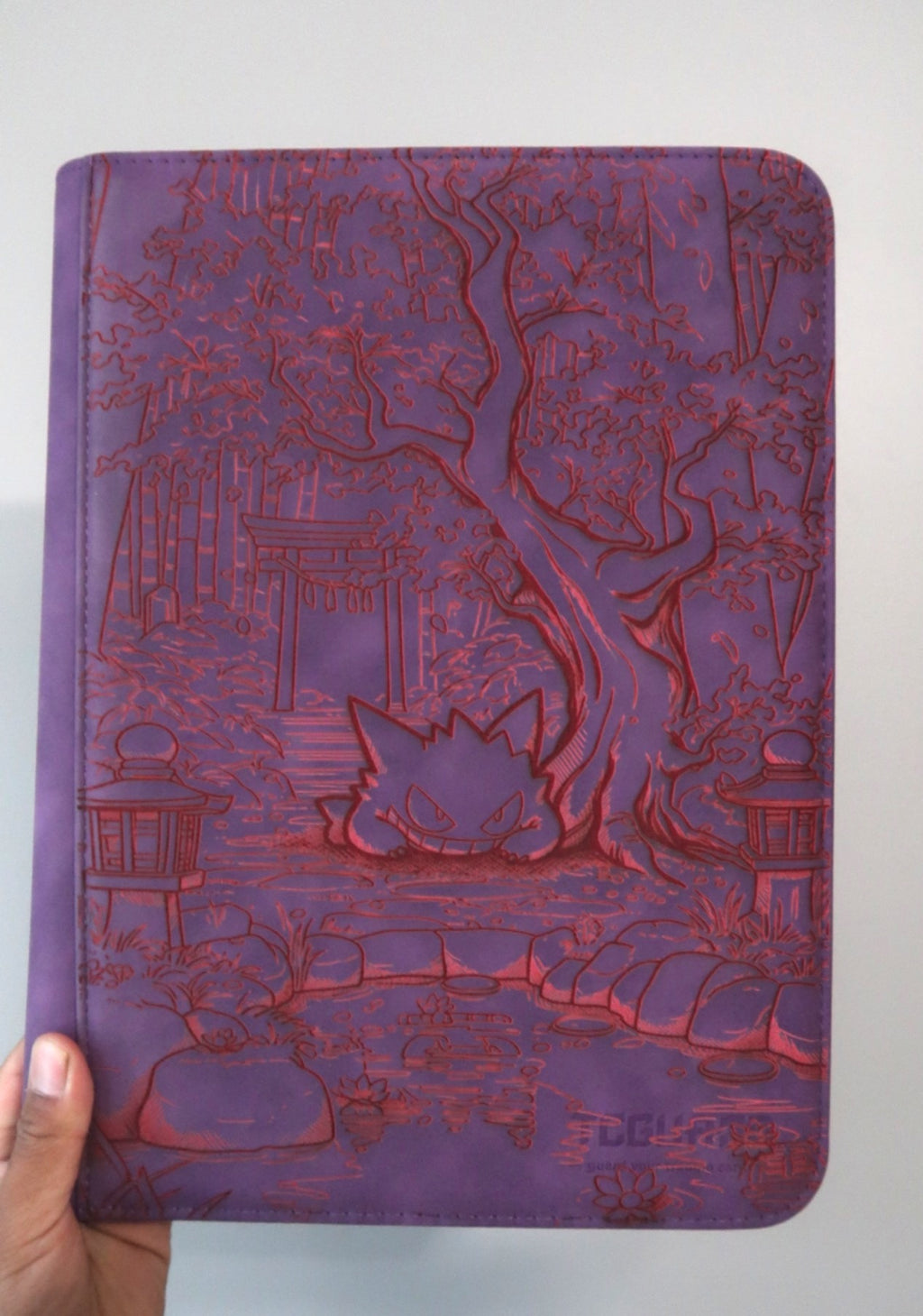 👻 Laser Engraved Gengar Inspired Trading Card Binder | Custom Collector Album