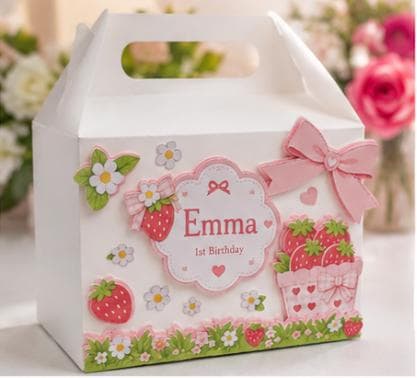 Berry Sweet Personalized Favor Box