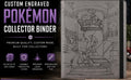 Mewtwo ultra pro binder laser engraved
