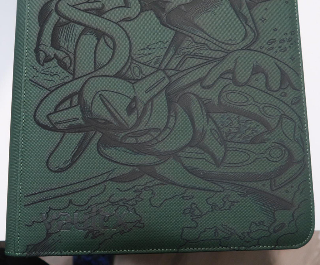 Laser Engraved Rayquaza Deoxys TCG Binder | Faux Leather Collector Album
