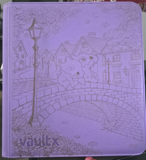 Cubone-Inspired Engraved Vault X Binder | Custom Trading Card Album | Pokémon Inspired Card Storage | Personalized Gift for TCG Collectors