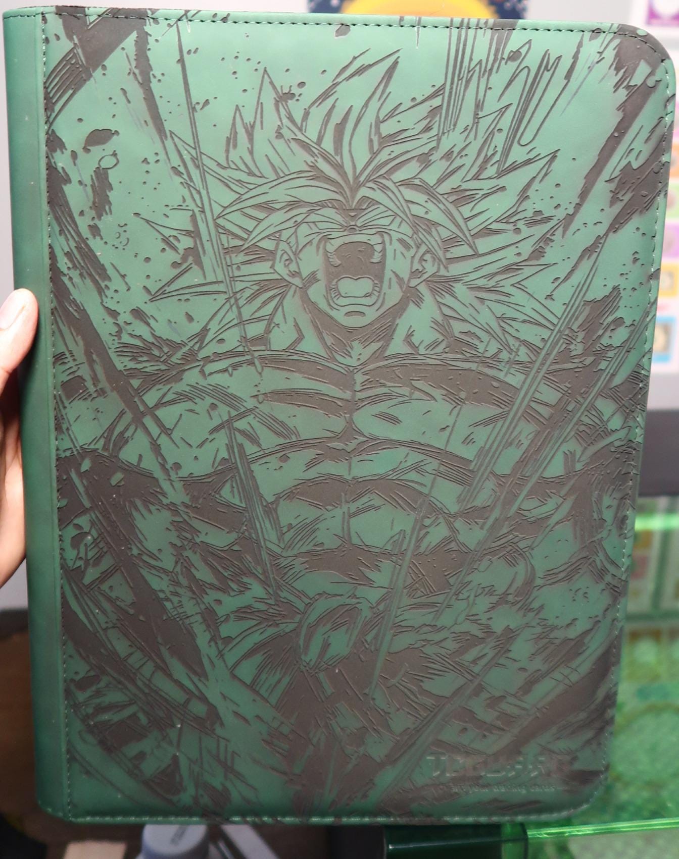 Custom Broly Trading Card Binder | Dragon Ball Z TCG Album Collector Storage Laser Engraved