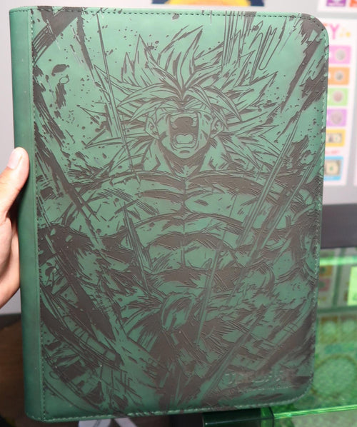 Custom Broly Trading Card Binder | Dragon Ball Z TCG Album Collector Storage Laser Engraved