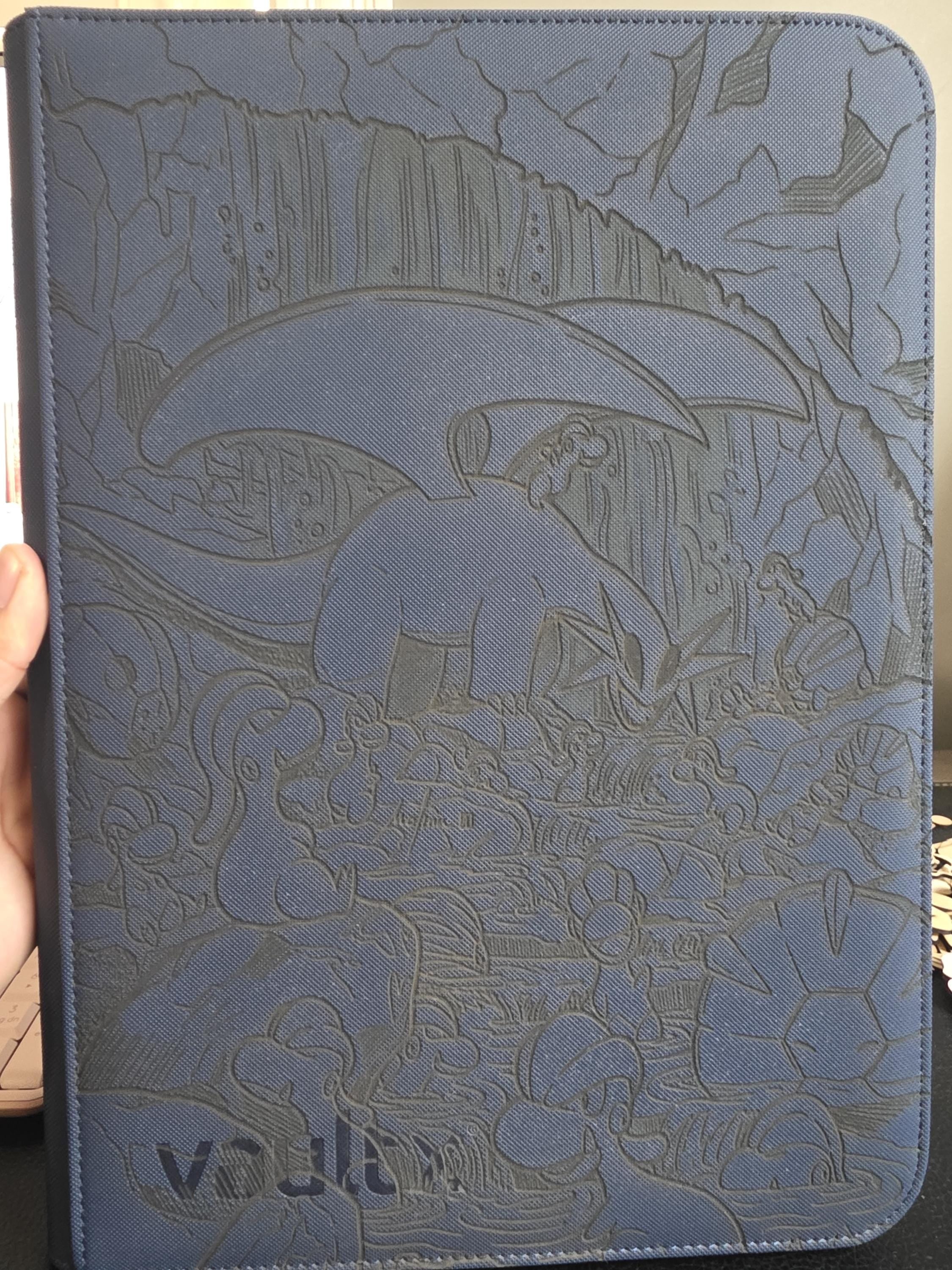 Laser Engraved Salamence Inspired Trading Card Binder | Vault X Zipper Binder