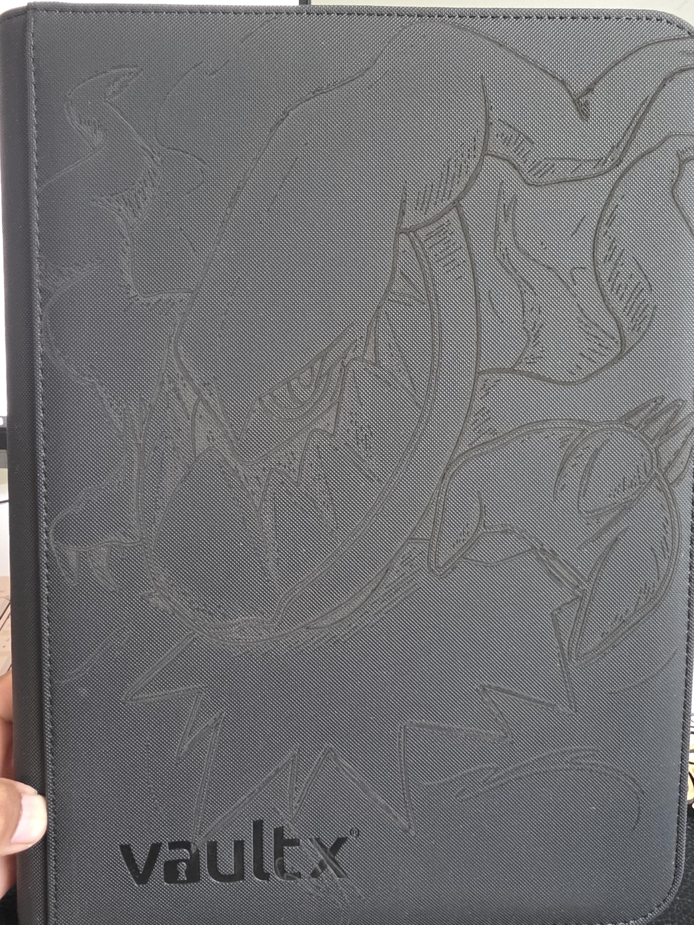 Laser Engraved Darkrai Inspired Trading Card Binder | Black Vault X 9 Pocket Album