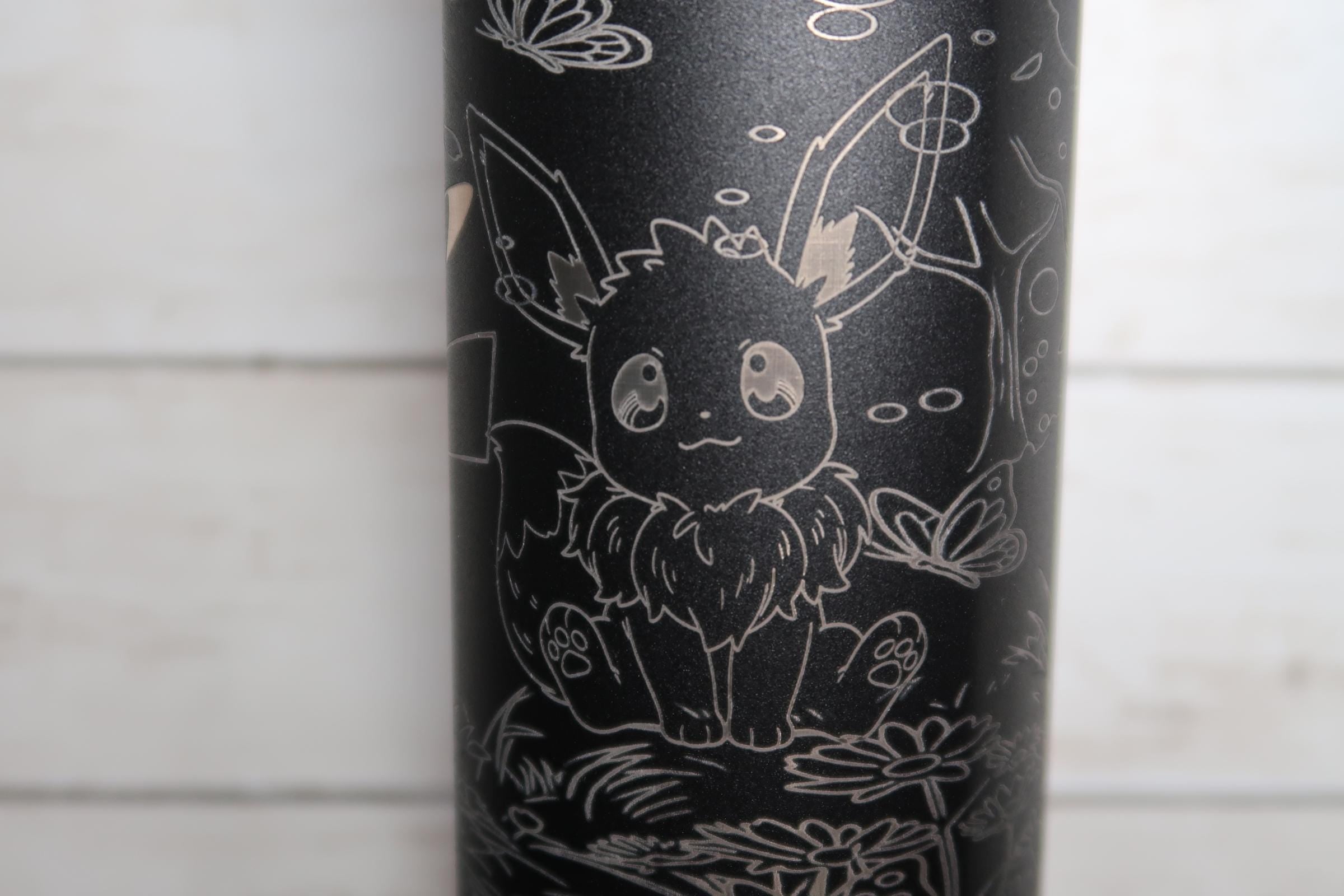 Eevee & Pikachu Engraved Owala Water Bottle | Pokémon Inspired Laser Engraved Tumbler | Custom FreeSip Bottle | Anime Gift