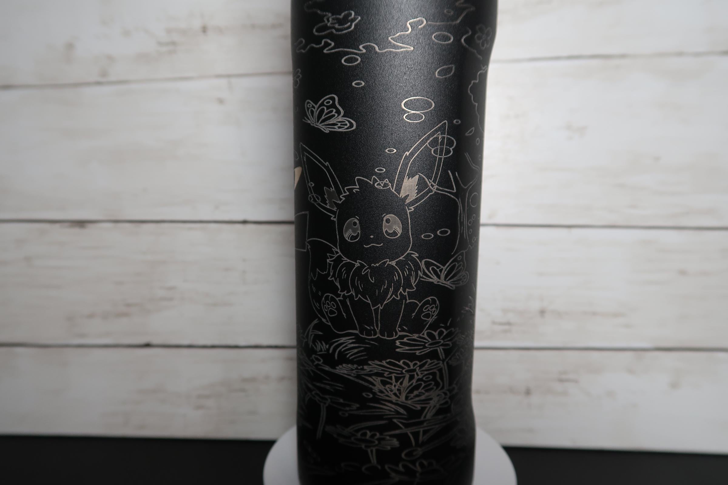 Eevee & Pikachu Engraved Owala Water Bottle | Pokémon Inspired Laser Engraved Tumbler | Custom FreeSip Bottle | Anime Gift