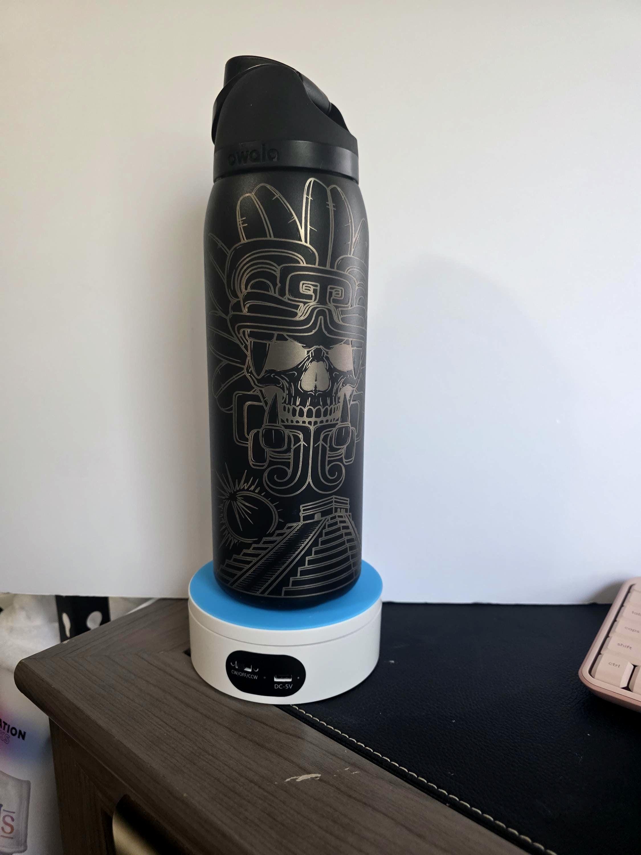 Laser Engraved Quetzalcoatl Owala Water Bottle | Aztec Inspired FreeSip Bottle | Mexican Heritage Gift