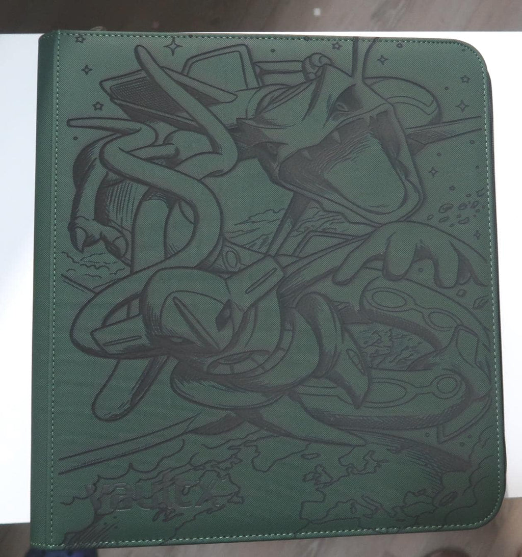 Laser Engraved Rayquaza Deoxys TCG Binder | Faux Leather Collector Album