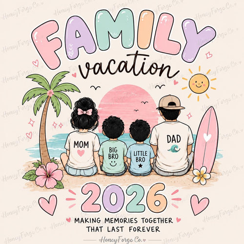 Family Vacation 2026 Matching Shirts | Custom Family Trip T-Shirt