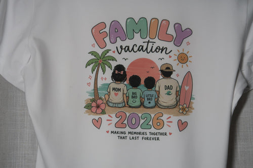 Family Vacation 2026 Matching Shirts | Custom Family Trip T-Shirt