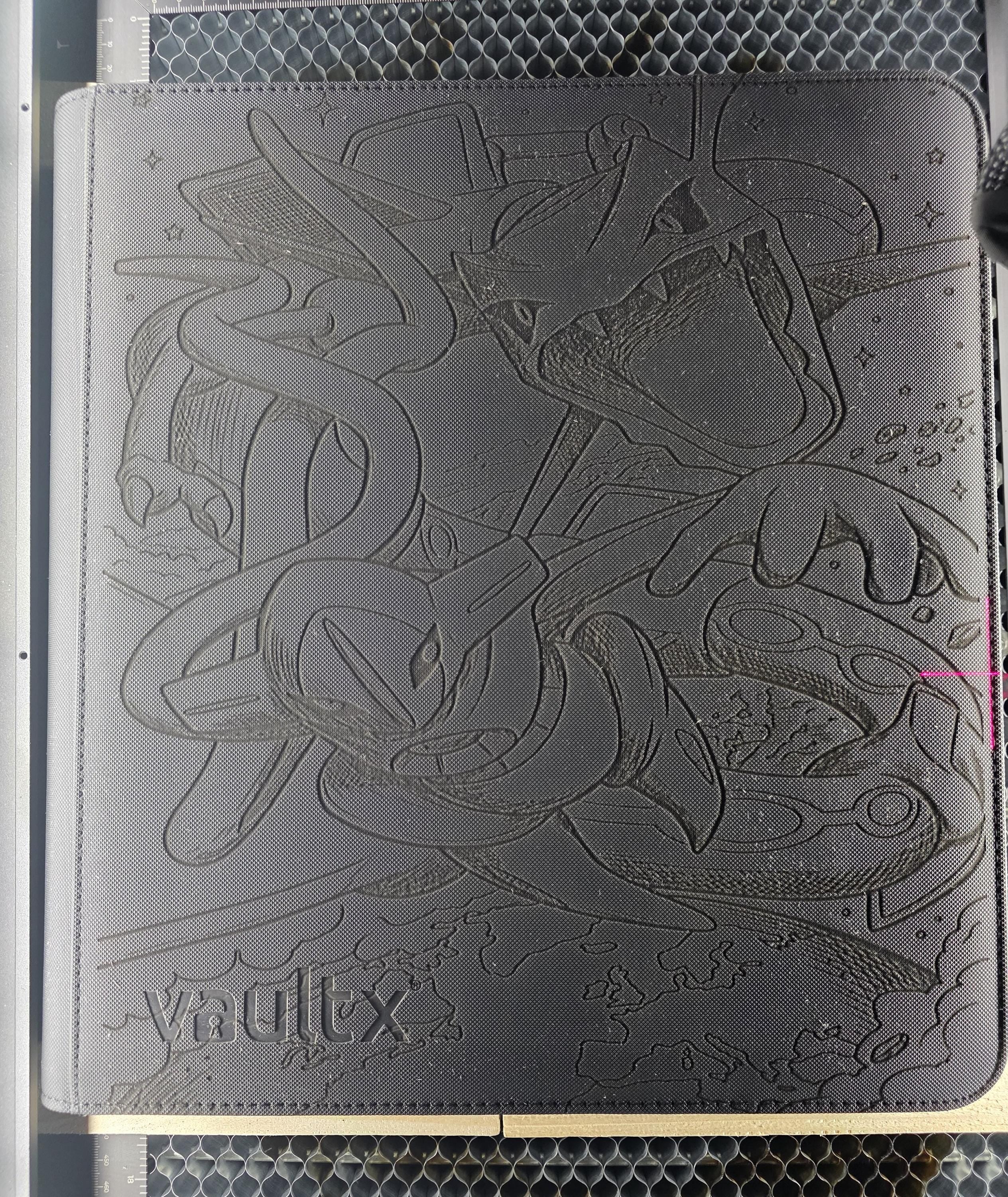 Laser Engraved Rayquaza Deoxys TCG Binder | Faux Leather Collector Album