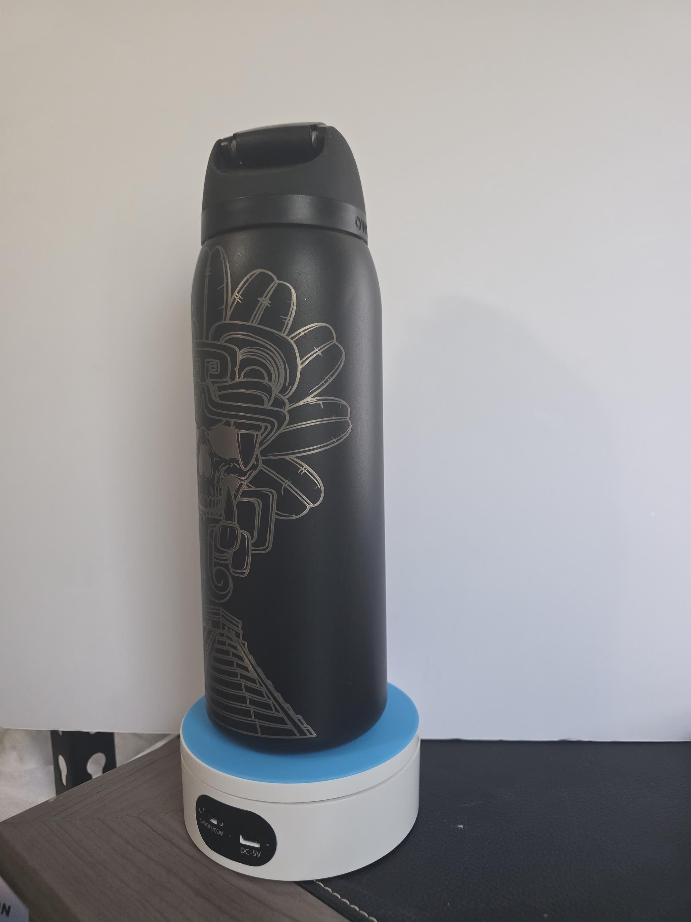 Laser Engraved Quetzalcoatl Owala Water Bottle | Aztec Inspired FreeSip Bottle | Mexican Heritage Gift