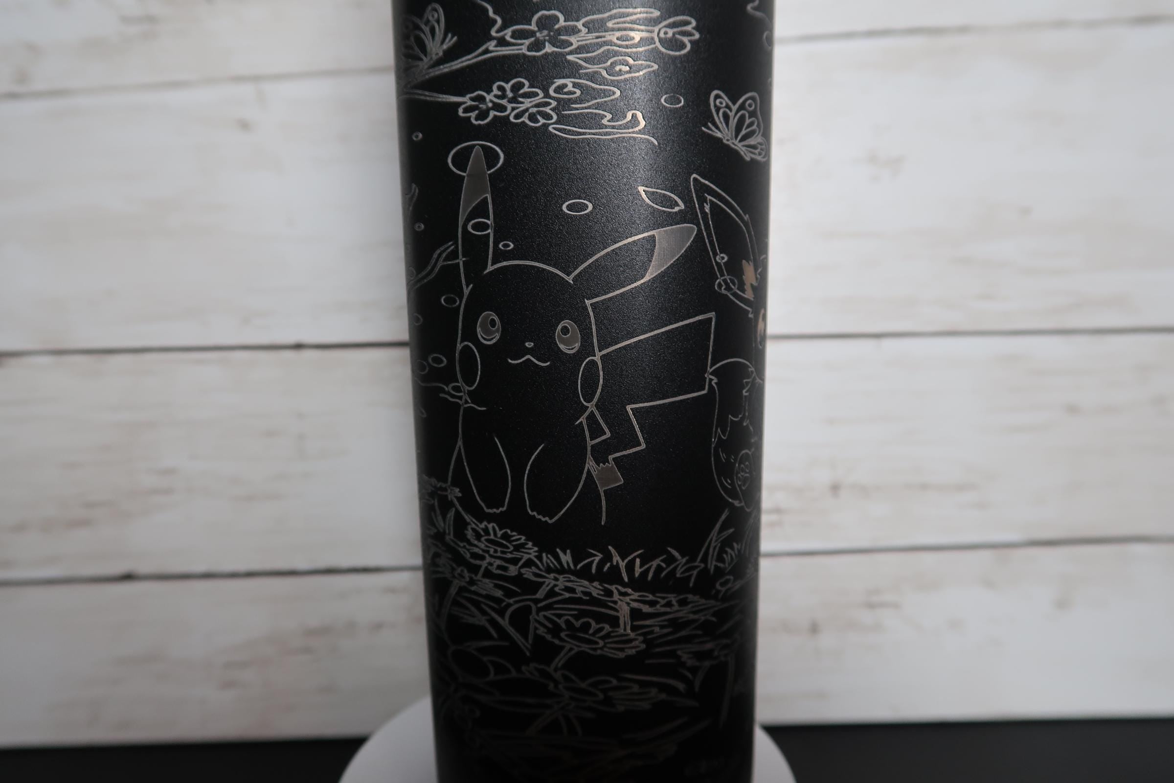 Eevee & Pikachu Engraved Owala Water Bottle | Pokémon Inspired Laser Engraved Tumbler | Custom FreeSip Bottle | Anime Gift