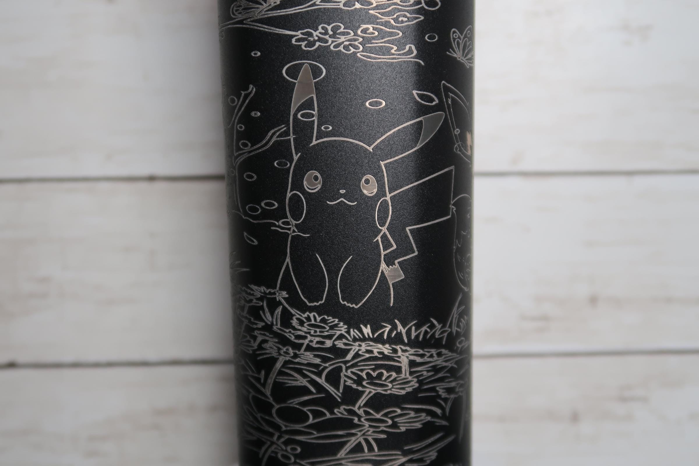 Eevee & Pikachu Engraved Owala Water Bottle | Pokémon Inspired Laser Engraved Tumbler | Custom FreeSip Bottle | Anime Gift