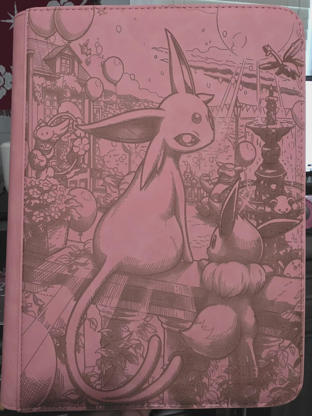 Custom Engraved TCGuard Trading Card 9 Pocket Binder | Personalized Pokémon, Anime, Gaming & Custom Artwork | Laser Engraved Collector Album
