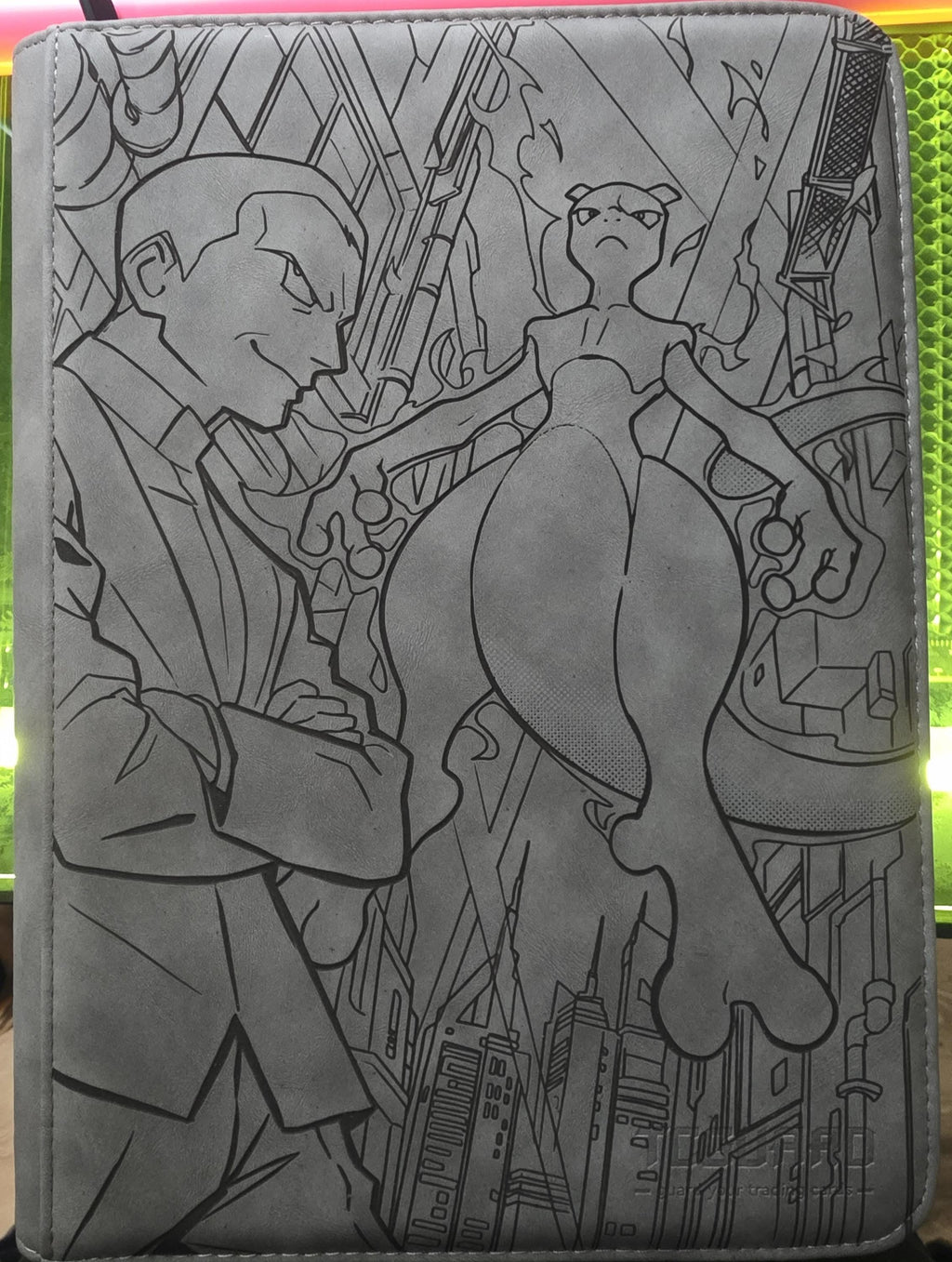 Custom Engraved TCGuard Trading Card 9 Pocket Binder | Personalized Pokémon, Anime, Gaming & Custom Artwork | Laser Engraved Collector Album