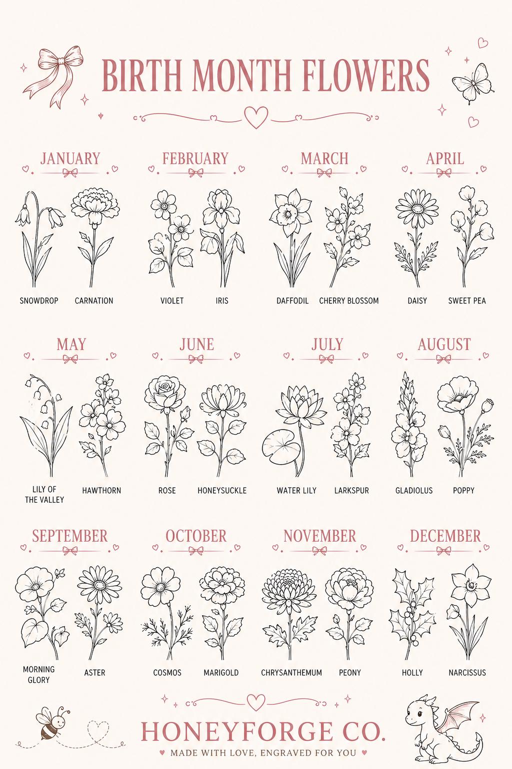 Personalized Birth Flower Owala FreeSip
