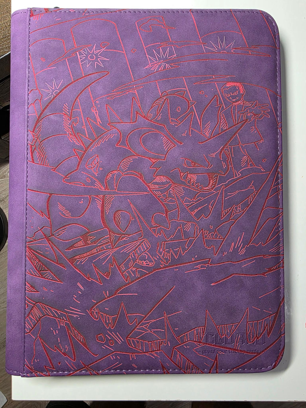 Nidoking Pokémon Inspired Laser Engraved Trading Card Binder | Custom Back Engraving Available | Holds 360 Cards
