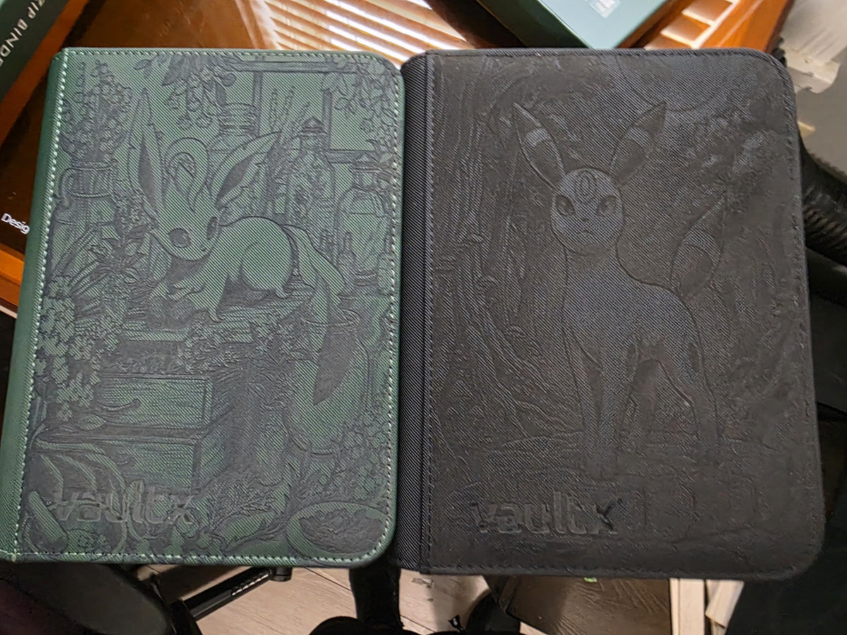 Custom Engraved Vault X Trading Card Binder | Personalized Pokémon, Anime, Gaming & Custom Artwork Binder | Laser Engraved Collector Album