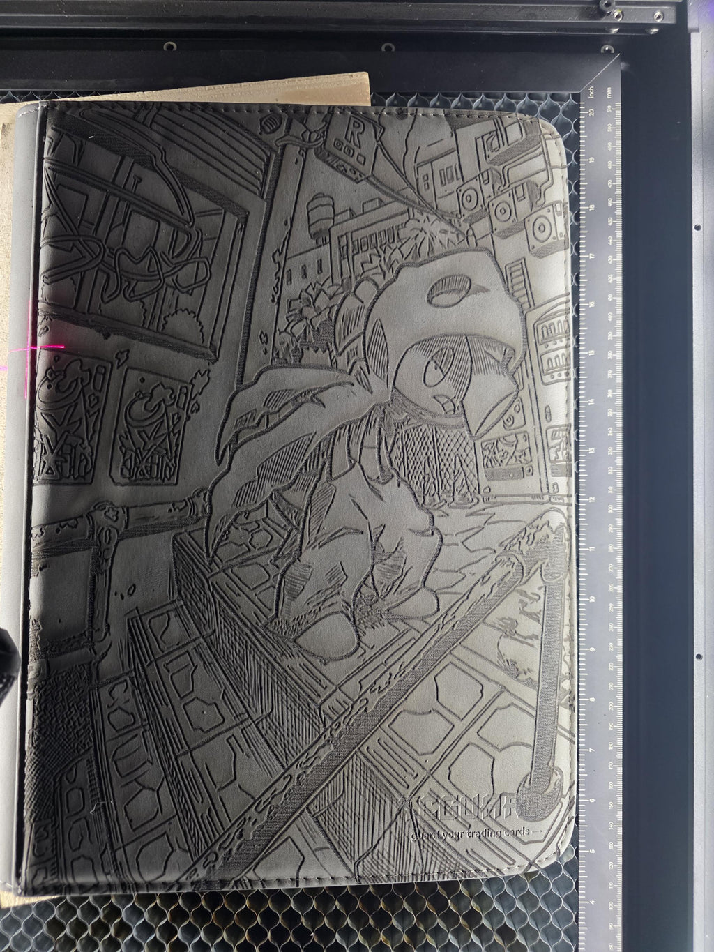 Custom Engraved TCGuard Trading Card 9 Pocket Binder | Personalized Pokémon, Anime, Gaming & Custom Artwork | Laser Engraved Collector Album
