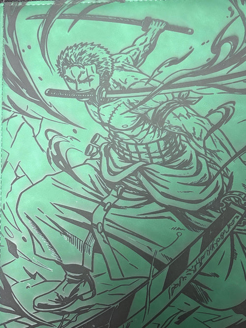 Custom Roronoa Zorro Trading Card Binder | One piece TCG Album Collector Storage Laser Engraved