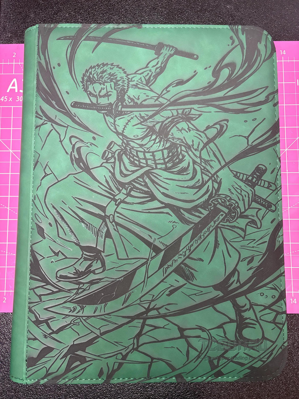 Custom Roronoa Zorro Trading Card Binder | One piece TCG Album Collector Storage Laser Engraved