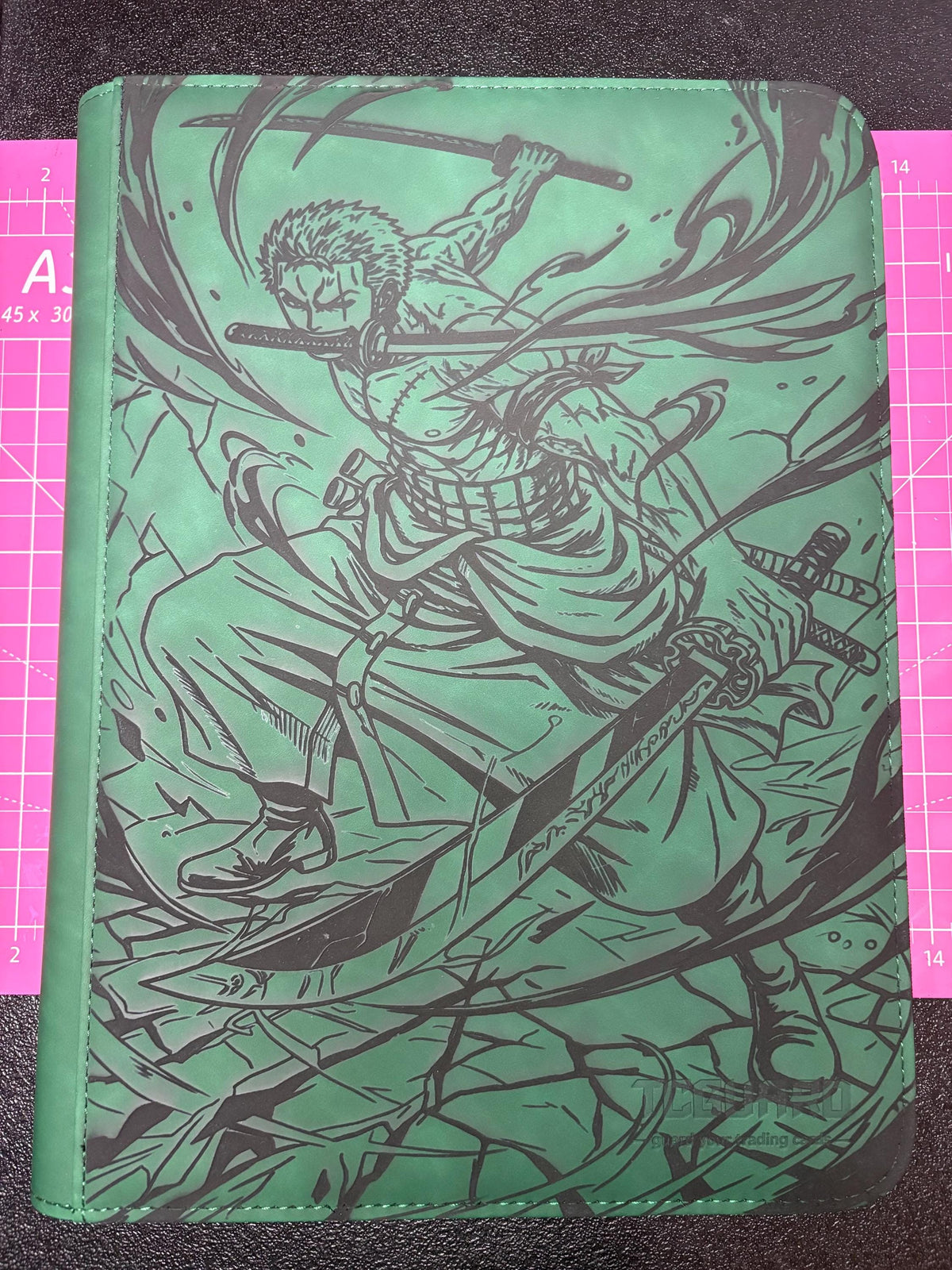 Custom Roronoa Zorro Trading Card Binder | One piece TCG Album Collector Storage Laser Engraved