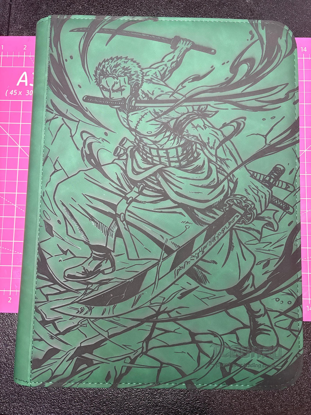 Custom Roronoa Zorro Trading Card Binder | One piece TCG Album Collector Storage Laser Engraved