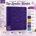 Custom Engraved 9 Pocket Top Loader Trading Card Binder | Personalized Pokémon, Anime & TCG Album