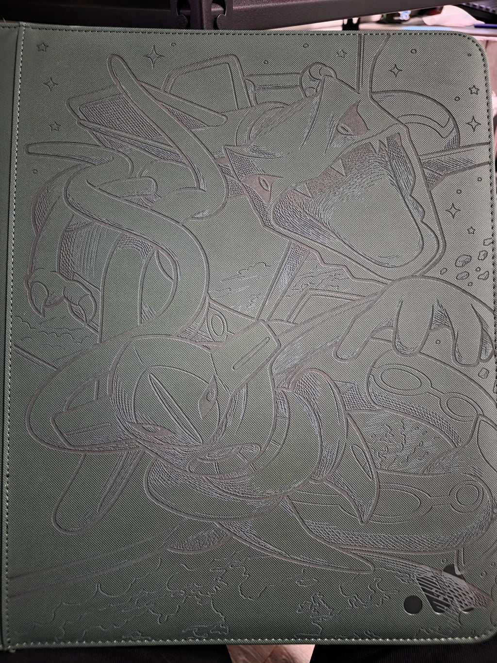 Laser Engraved Rayquaza Deoxys Vault-x Binder or Top Loader Binder