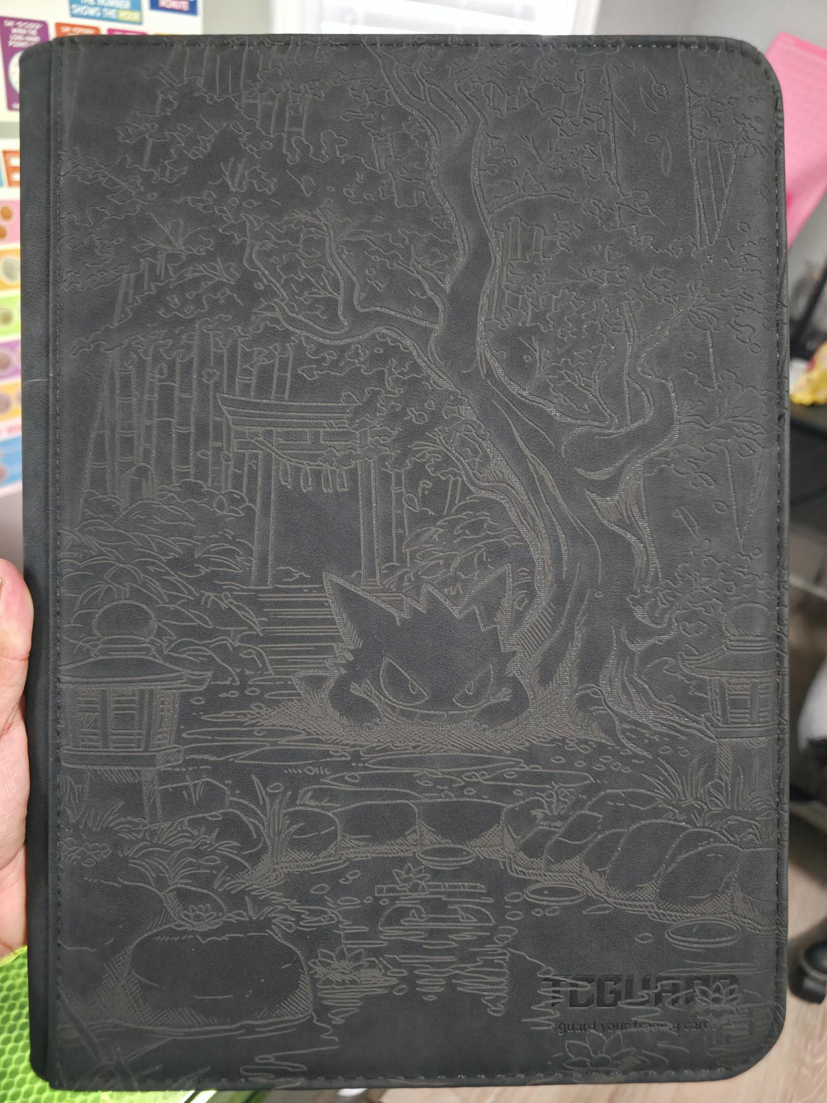 Laser Engraved Gengar Inspired TCGuard Sleeve Binder or Top Loader Binder