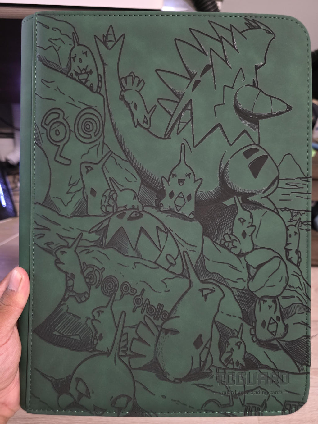 Custom Engraved TCGuard Trading Card 9 Pocket Binder | Personalized Pokémon, Anime, Gaming & Custom Artwork | Laser Engraved Collector Album