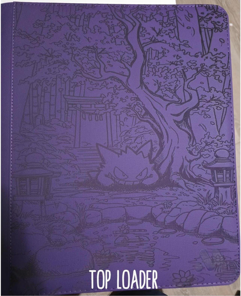 Laser Engraved Gengar Inspired TCGuard Sleeve Binder or Top Loader Binder