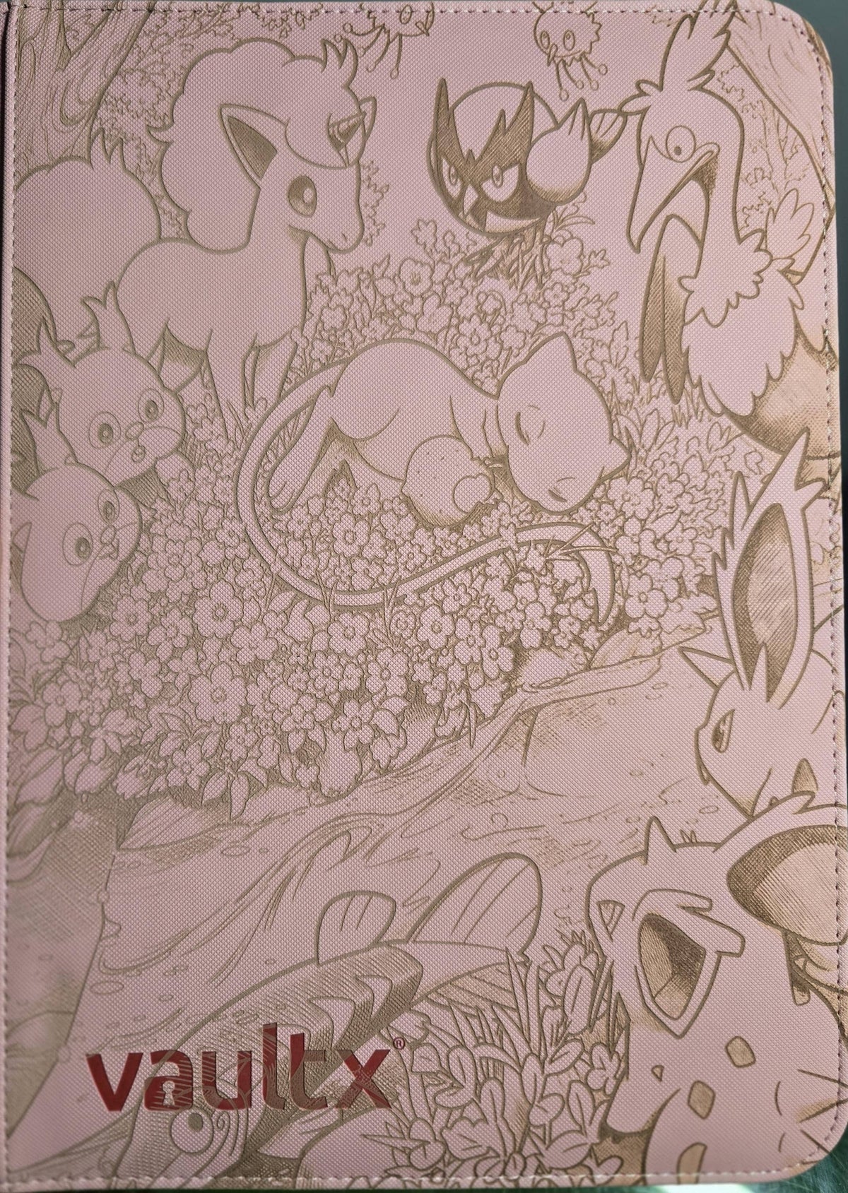 Mew Pokémon Binder | Pink Vault X Laser Engraved Card Binder | Mew Floral