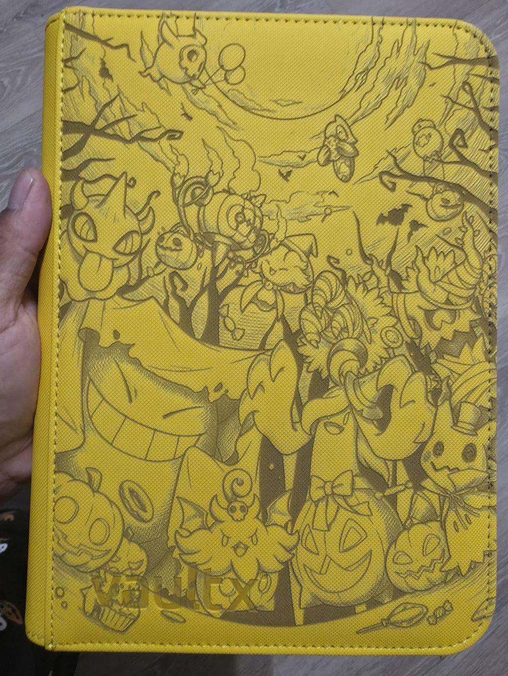 Pokémon Halloween Engraved Card Binder | Spooky Pokémon TCG Binder | Vault X 4 9 12 Pocket | 9 Pocket Top Loader Binder