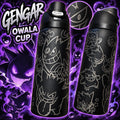 Gengar Engraved Owala Bottle | Ghost Pokémon Inspired Water Bottle | Full Wrap Laser Engraved Tumbler | Pokémon Gift