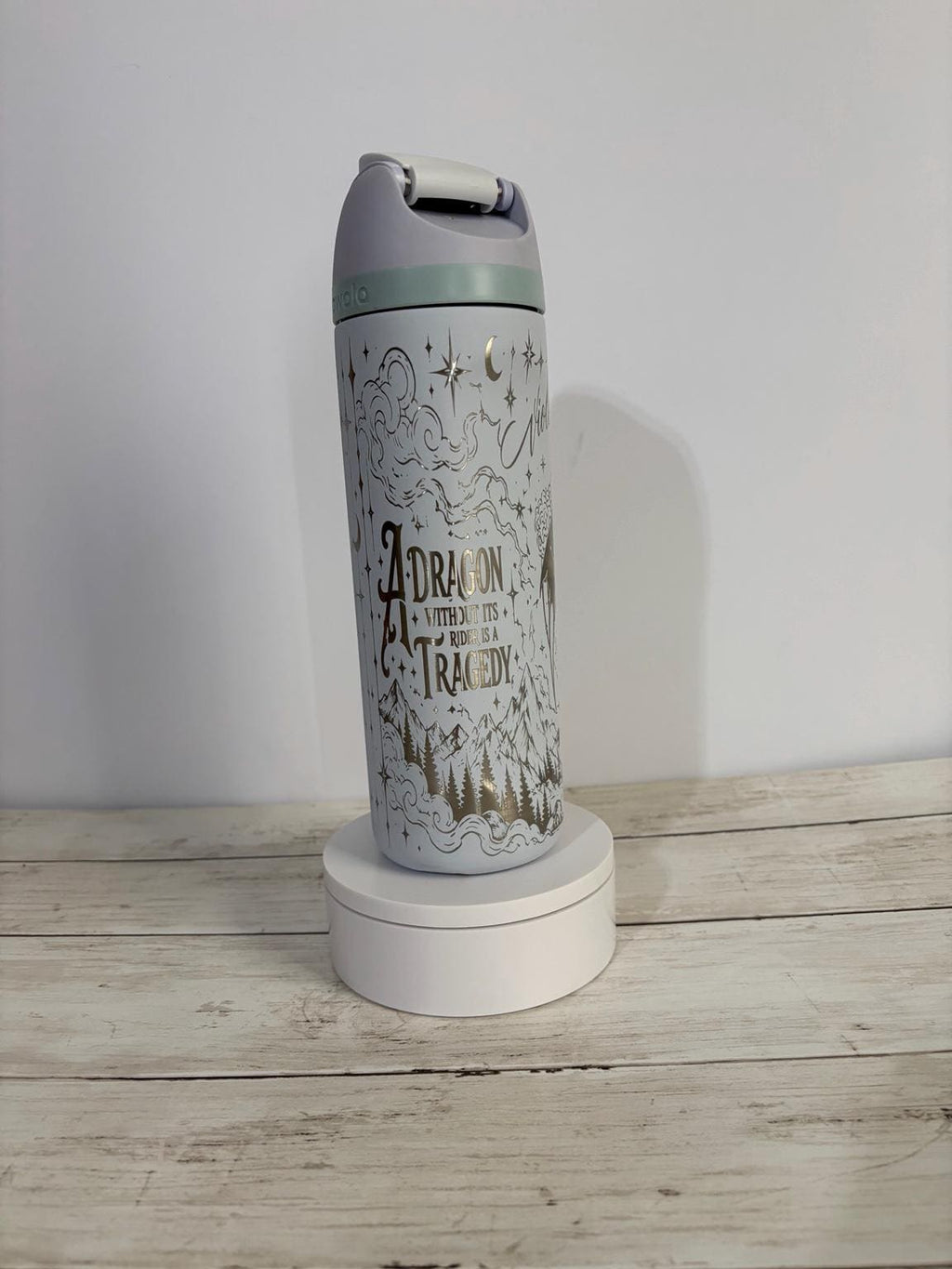 Fourth Wing Inspired Engraved Owala FreeSip, Dragon Rider Water Bottle, Fantasy Book Lover Gift