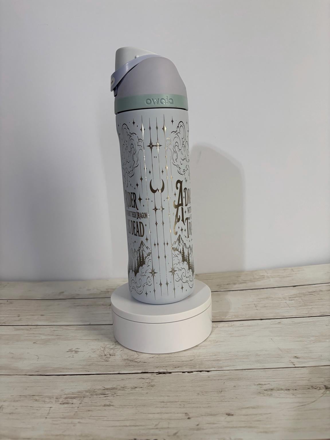 Fourth Wing Inspired Engraved Owala FreeSip, Dragon Rider Water Bottle, Fantasy Book Lover Gift