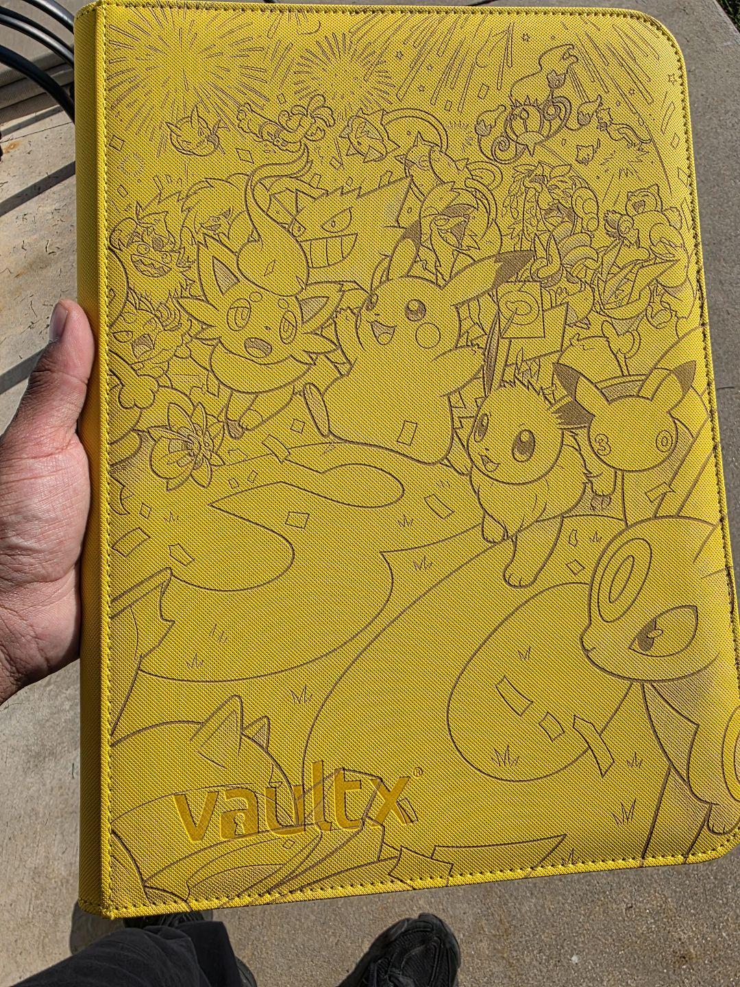 Pikachu 30th Anniversary Night SIR Pokemon Binder| Laser Engraved Vault X 4 9 12 Pocket (Sleeved) Binder | WITHYU 9-Pocket Top Loader Binder