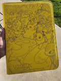 Pikachu 30th Anniversary Night SIR Pokemon Binder| Laser Engraved Vault X 4 9 12 Pocket (Sleeved) Binder | WITHYU 9-Pocket Top Loader Binder