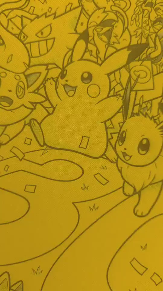 Pikachu 30th Anniversary Night SIR Pokemon Binder| Laser Engraved Vault X 4 9 12 Pocket (Sleeved) Binder | WITHYU 9-Pocket Top Loader Binder