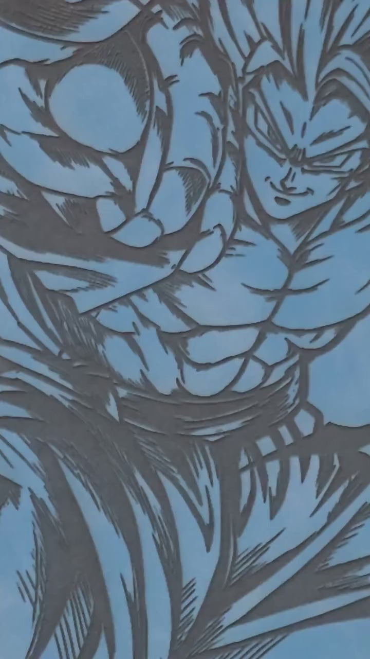 Gogeta Blue TCGGuard Binder | Dragon Ball Z Inspired Laser Engraved