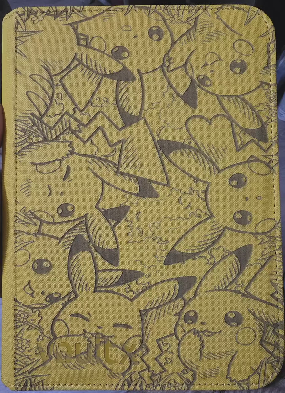 Laser Engraved Pikachu Trading Card Binder: TCG Collector Album
